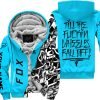 Till The Fuckin Wheel Fall Off – Fox Racing – Sky Blue - Fleece Zip Hoodie