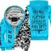 Till The Fuckin Wheel Fall Off – Fox Racing – Sky Blue - Fleece Zip Hoodie