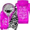 Till The Fuckin Wheel Fall Off – Fox Racing – Vivid Pink - Fleece Zip Hoodie