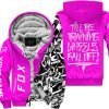 Till The Training Wheel Fall Off – Fox Racing – Vivid Pink - Fleece Zip Hoodie