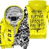 Till The Fuckin Wheel Fall Off – Fox Racing – Yellow - Fleece Zip Hoodie