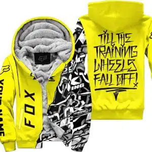 Till The Training Wheel Fall Off – Fox Racing – Yellow - Fleece Zip Hoodie