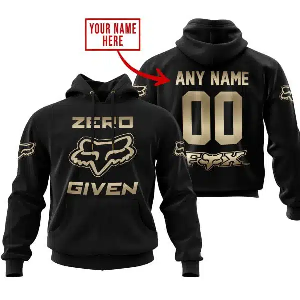 Zero Fox Given Gold - Custom Name Racing - Fox Racing