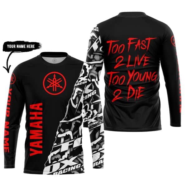 Too Fast To Live Too Young To Die - Yamaha - Custom name - Red - Image 5