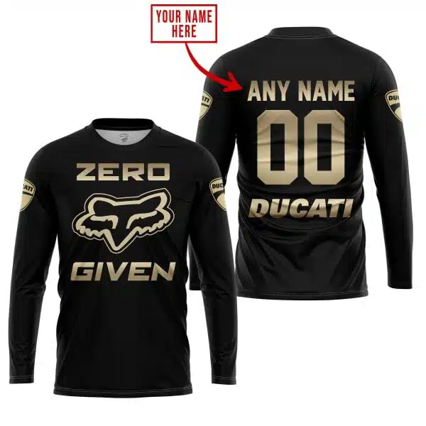 Zero Fox Given Gold - Custom Name Racing - Ducati - Image 5