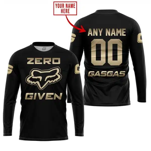 Zero Fox Given Gold - Custom Name Racing - Gas Gas - Image 5