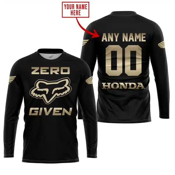 Zero Fox Given Gold - Custom Name Racing - Honda - Image 5