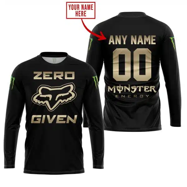 Zero Fox Given Gold - Custom Name Racing - Monster Energy - Image 5