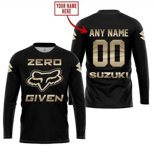 Zero Fox Given Gold - Custom Name Racing - Suzuki - Image 5
