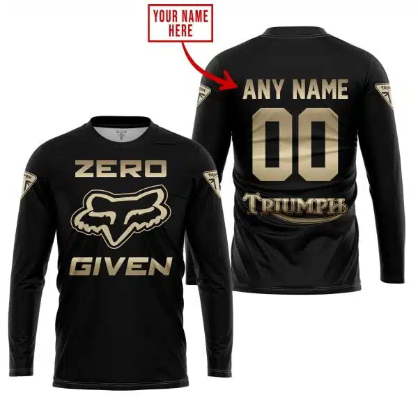 Zero Fox Given Gold - Custom Name Racing - Triumph - Image 5