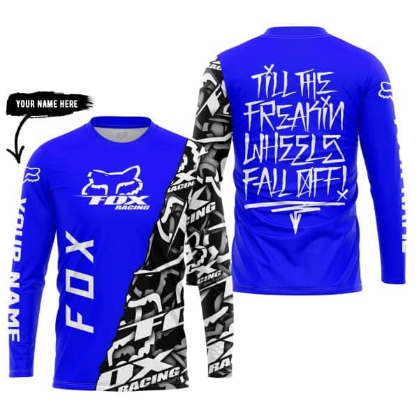 Till The Freakin Wheel Fall Off – Fox Racing – Blue - Image 5