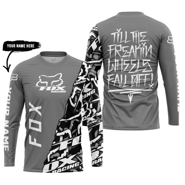 Till The Freakin Wheel Fall Off – Fox Racing – Grey - Image 5