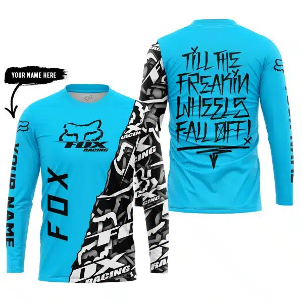 Till The Freakin Wheel Fall Off – Fox Racing – Sky Blue - Image 5