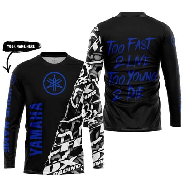 Too Fast To Live Too Young To Die - Yamaha - Custom name - Blue - Image 5