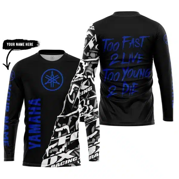 Too Fast To Live Too Young To Die - Yamaha - Custom name - Blue - Image 5