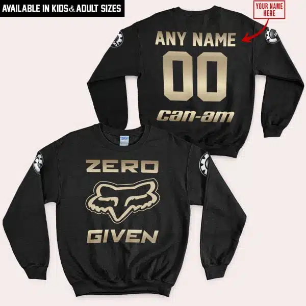 Zero Fox Given Gold - Custom Name Racing - Can Am - Image 4