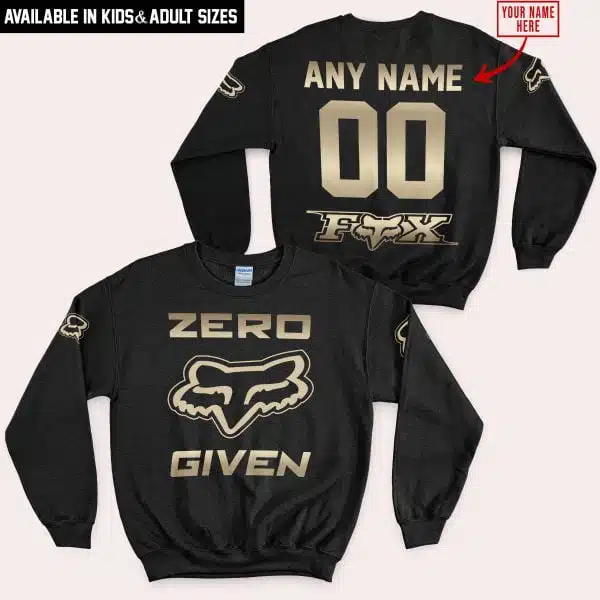 Zero Fox Given Gold - Custom Name Racing - Fox Racing - Image 4