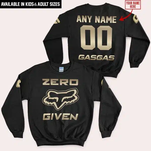 Zero Fox Given Gold - Custom Name Racing - Gas Gas - Image 4