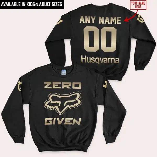 Zero Fox Given Gold - Custom Name Racing - Husqvarna - Image 4