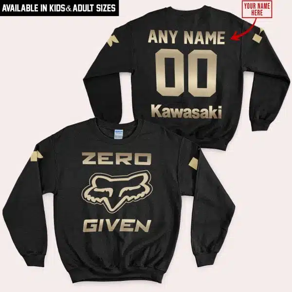 Zero Fox Given Gold - Custom Name Racing - Kawasaki - Image 4