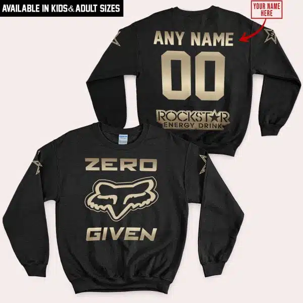 Zero Fox Given Gold - Custom Name Racing - Rockstar - Image 4