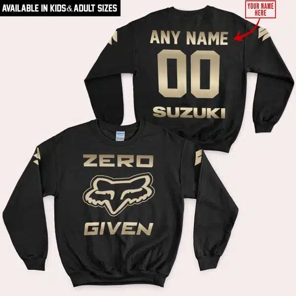 Zero Fox Given Gold - Custom Name Racing - Suzuki - Image 4
