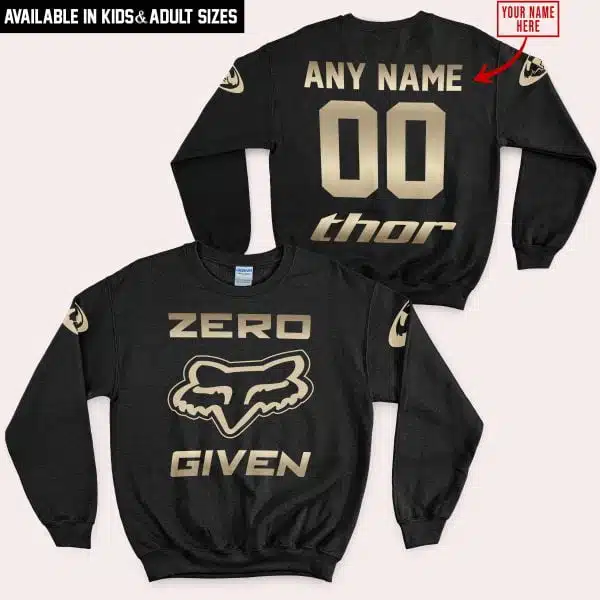Zero Fox Given Gold - Custom Name Racing - Thor - Image 4