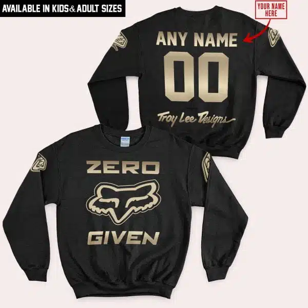 Zero Fox Given Gold - Custom Name Racing - Troy Lee Designs - Image 4