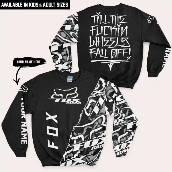 Till The Fuckin Wheel Fall Off – Fox Racing – Black - Image 4