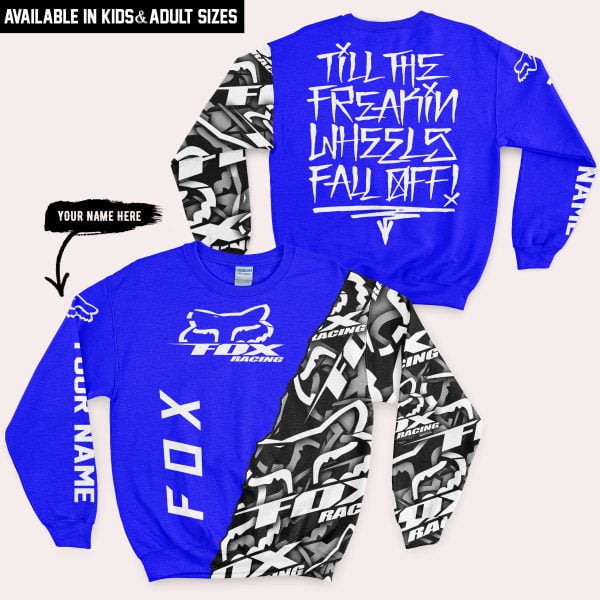 Till The Freakin Wheel Fall Off – Fox Racing – Blue - Image 4