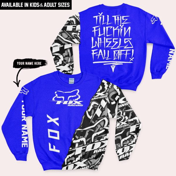 Till The Fuckin Wheel Fall Off – Fox Racing – Blue - Image 4