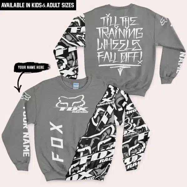 Till The Training Wheel Fall Off – Fox Racing – Grey - Image 4