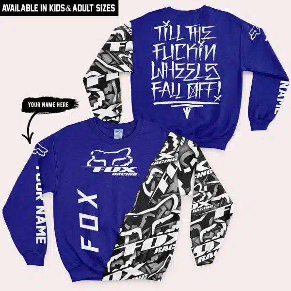 Till The Fuckin Wheel Fall Off – Fox Racing – Navy - Image 4