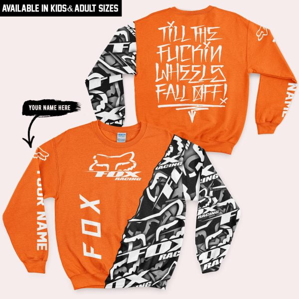 Till The Fuckin Wheel Fall Off – Fox Racing – Orange - Image 4