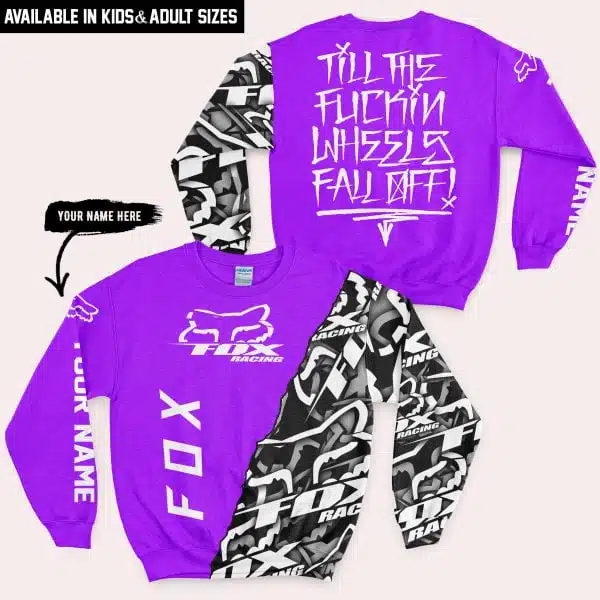 Till The Fuckin Wheel Fall Off – Fox Racing – Purple - Image 4