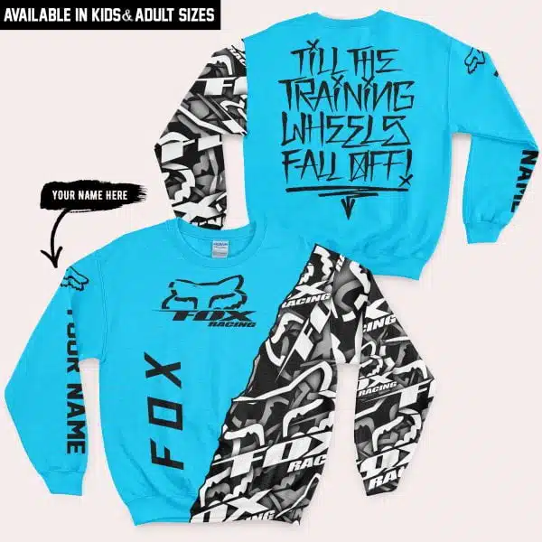 Till The Training Wheel Fall Off – Fox Racing – Sky Blue - Image 4