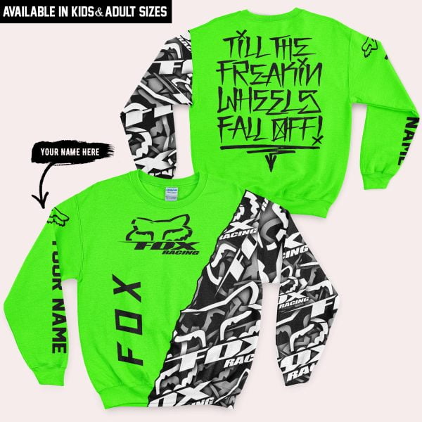 Till The Freakin Wheel Fall Off – Fox Racing – Vivid Green - Image 4