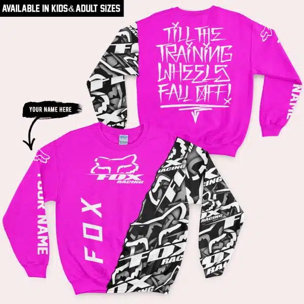 Till The Training Wheel Fall Off – Fox Racing – Vivid Pink - Image 4