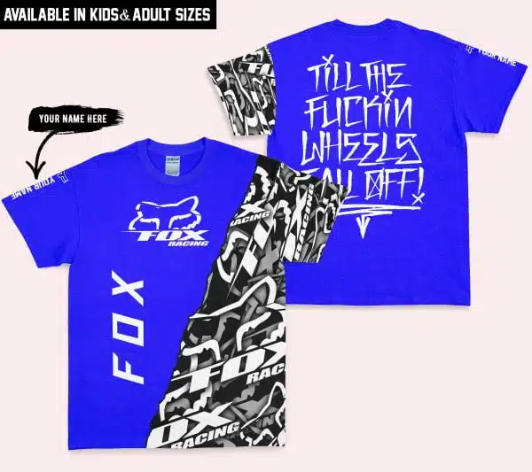 Till The Fuckin Wheel Fall Off – Fox Racing – Blue - Image 3