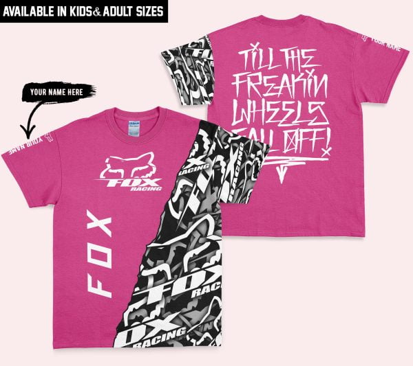 Till The Freakin Wheel Fall Off – Fox Racing – Bright Pink - Image 3
