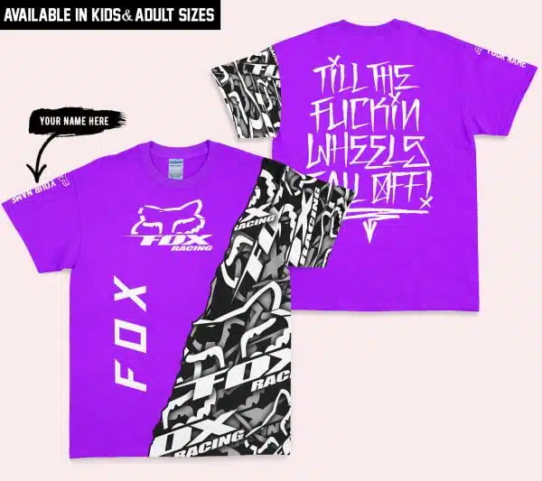 Till The Fuckin Wheel Fall Off – Fox Racing – Purple - Image 3