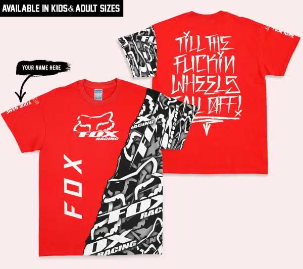 Till The Fuckin Wheel Fall Off – Fox Racing – Red - Image 3