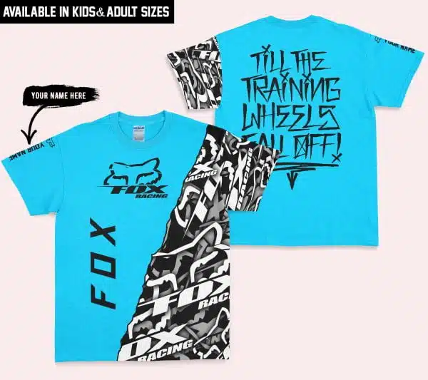 Till The Training Wheel Fall Off – Fox Racing – Sky Blue - Image 3