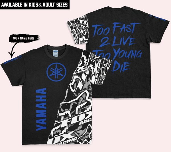 Too Fast To Live Too Young To Die - Yamaha - Custom name - Blue - Image 3