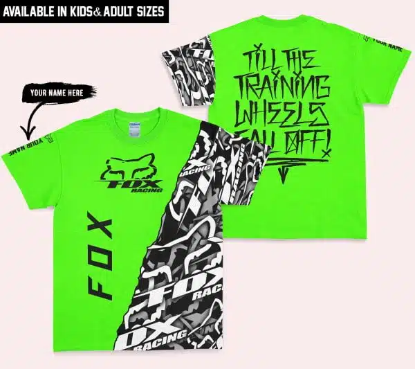 Till The Training Wheel Fall Off – Fox Racing – Vivid Green - Image 3