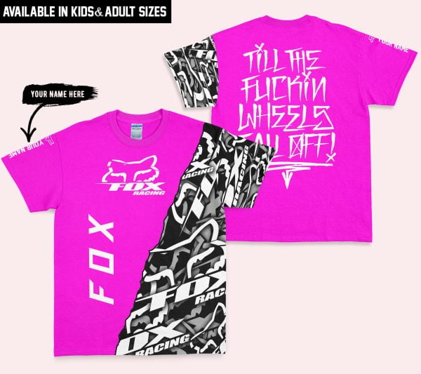 Till The Fuckin Wheel Fall Off – Fox Racing – Vivid Pink - Image 3