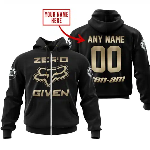 Zero Fox Given Gold - Custom Name Racing - Can Am - Image 2