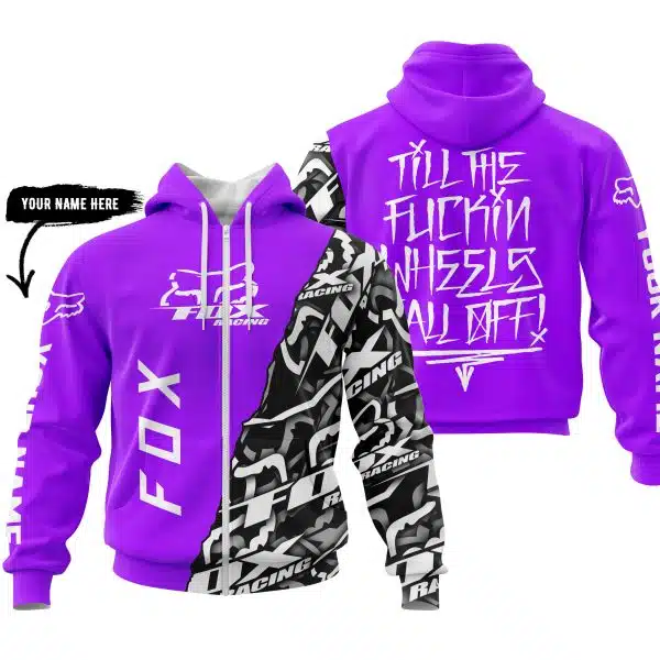 Till The Fuckin Wheel Fall Off – Fox Racing – Purple - Image 2