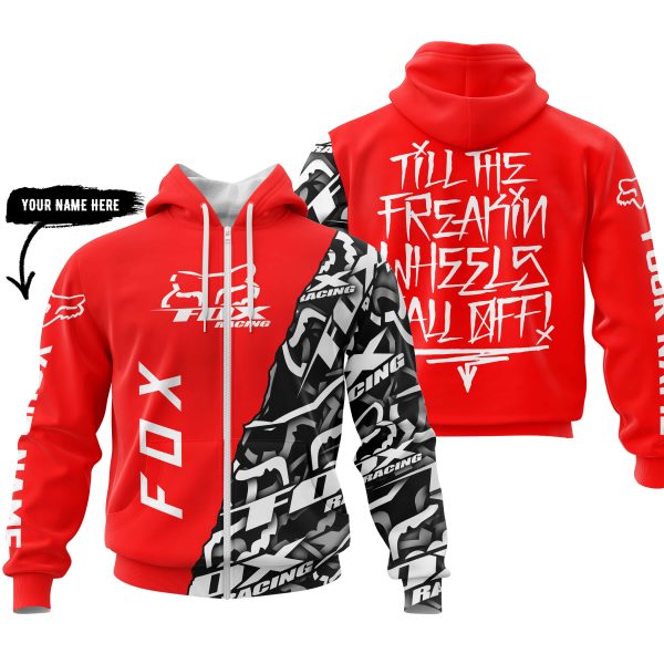 Till The Freakin Wheel Fall Off – Fox Racing – Red - Image 2