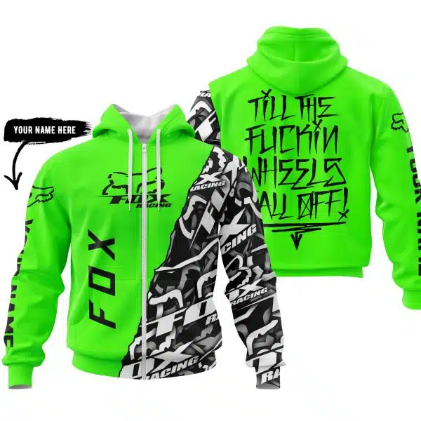 Till The Fuckin Wheel Fall Off – Fox Racing – Vivid Green - Image 2